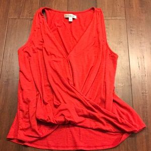 Abercrombie and Fitch Burnt Orange Wrap Front Tank